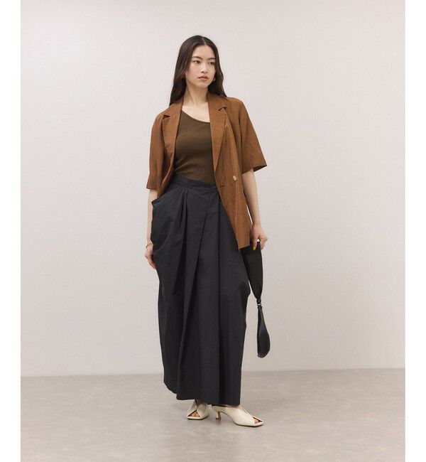 ADAM ET ROPE'「ドレープコクーンスカート」|スカート|