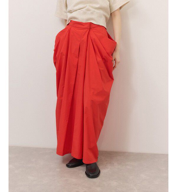 ADAM ET ROPE'「ドレープコクーンスカート」|スカート|