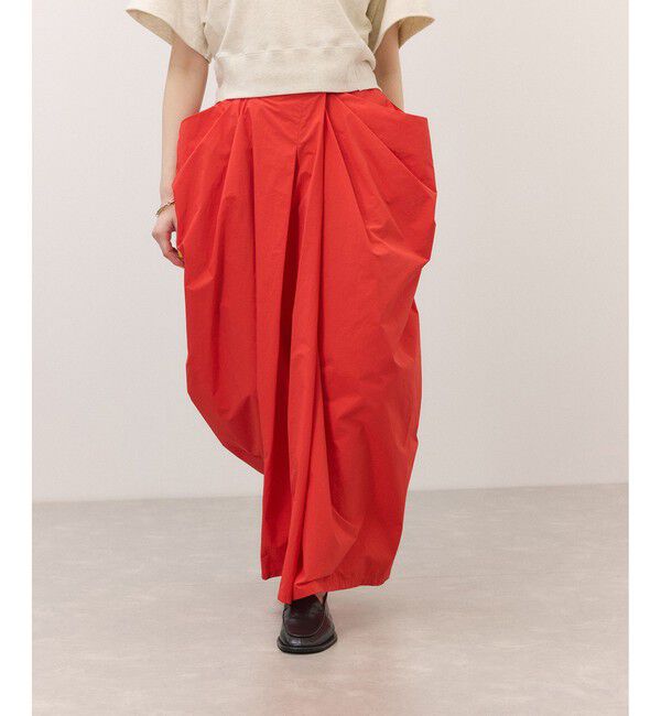 ADAM ET ROPE'「ドレープコクーンスカート」|スカート|