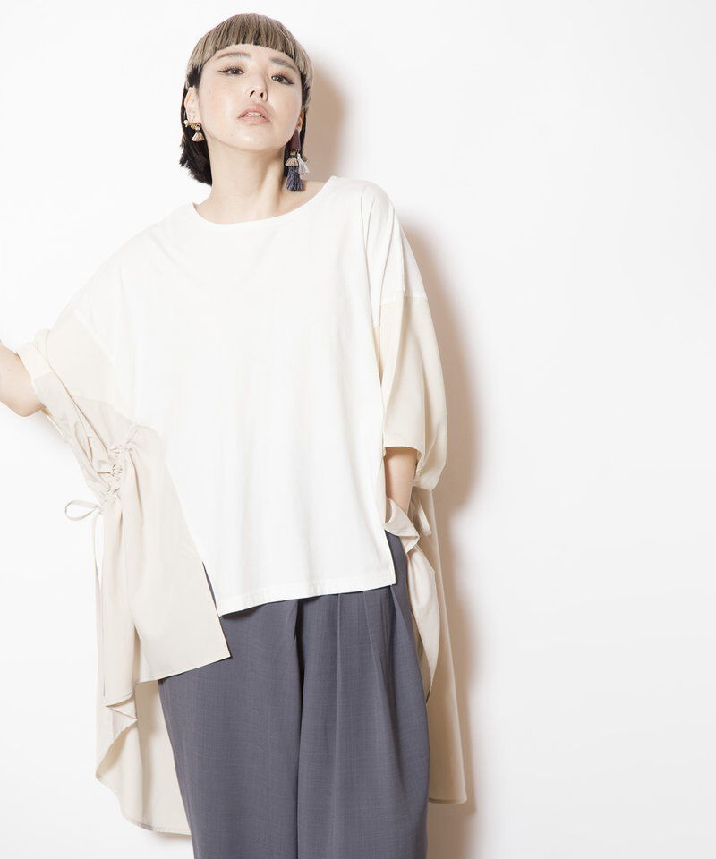  「サイドギャザープルオーバー」|シャツ・ブラウス|