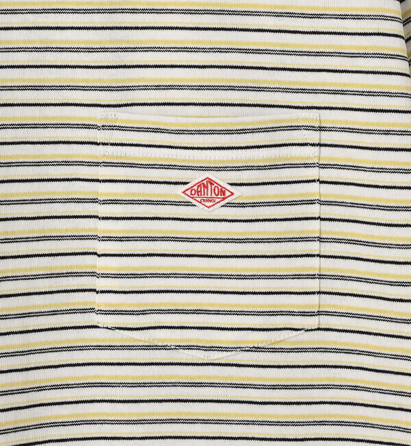 DANTON「DANTON | マルチボーダー ポケットクルーネックTシャツ WOMEN」|Tシャツ・カットソー|