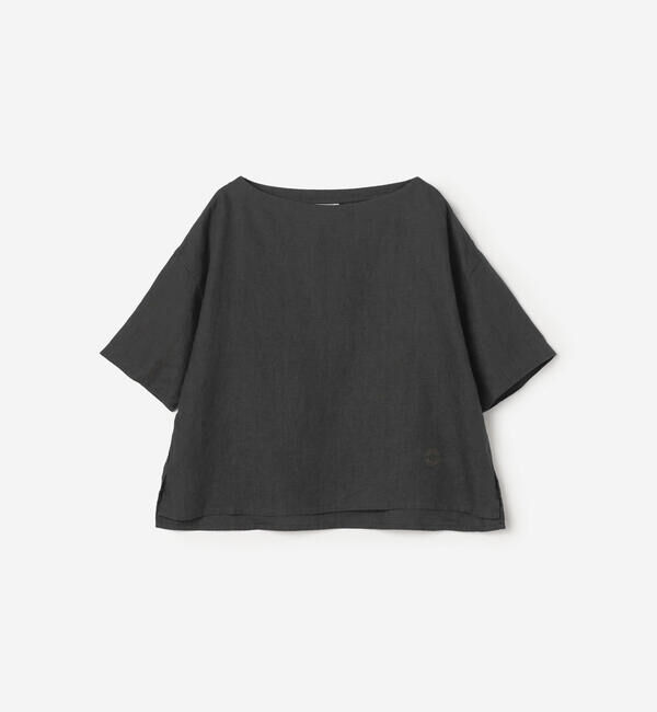 ORCIVAL「ORCIVAL | リネン ボートネックプルオーバー WOMEN」|シャツ・ブラウス|CHARCOAL