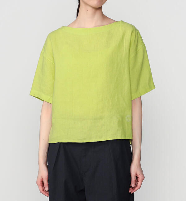 ORCIVAL「ORCIVAL | リネン ボートネックプルオーバー WOMEN」|シャツ・ブラウス|YELLOW