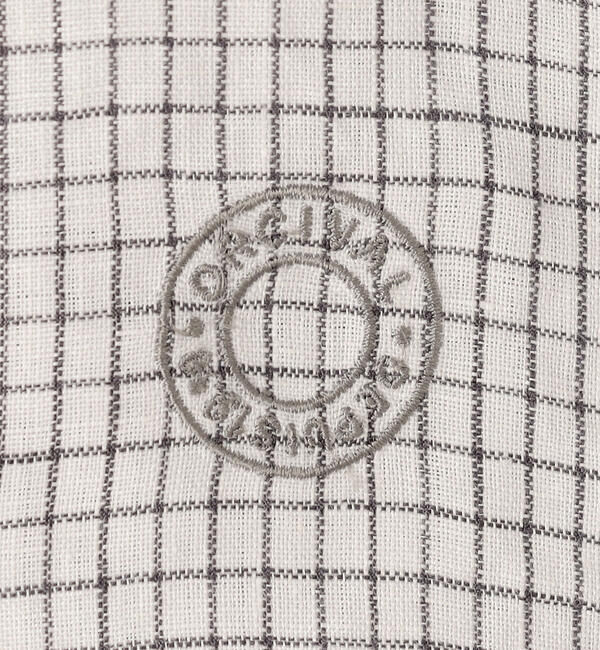 ORCIVAL「ORCIVAL | リネンチェック ボートネックプルオーバー WOMEN」|シャツ・ブラウス|