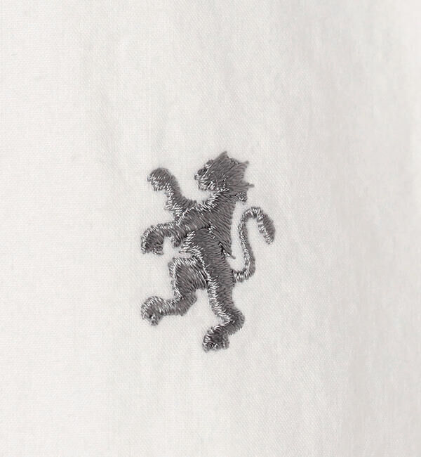 GYMPHLEX「Gymphlex | タイプライター スタンドカラー半袖シャツ WOMEN」|シャツ・ブラウス|