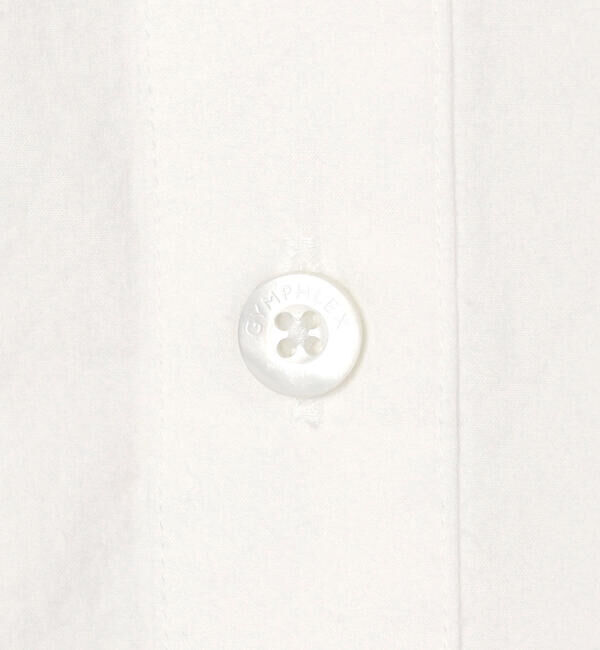 GYMPHLEX「Gymphlex | タイプライター スタンドカラー半袖シャツ WOMEN」|シャツ・ブラウス|