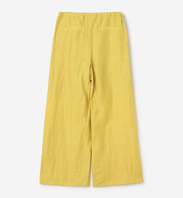 LE GLAZIK「LE GLAZIK | リネンポリエステル エラスティックパンツ WOMEN」|チノ|