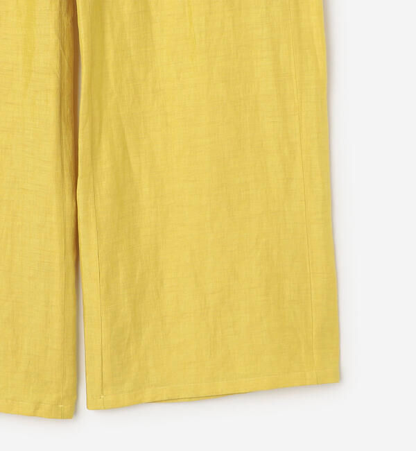 LE GLAZIK「LE GLAZIK | リネンポリエステル エラスティックパンツ WOMEN」|チノ|