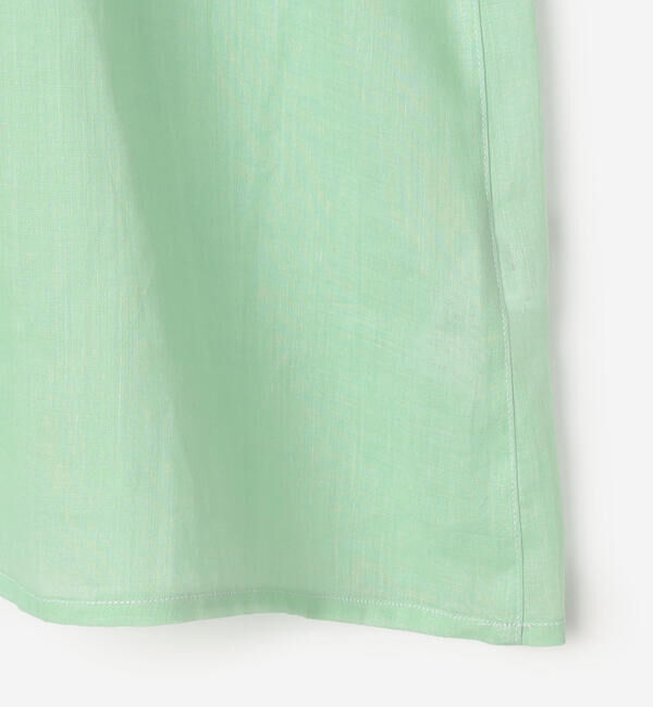 LE GLAZIK「LE GLAZIK | ラミー スタンドカラープルオーバーシャツ WOMEN」|シャツ・ブラウス|