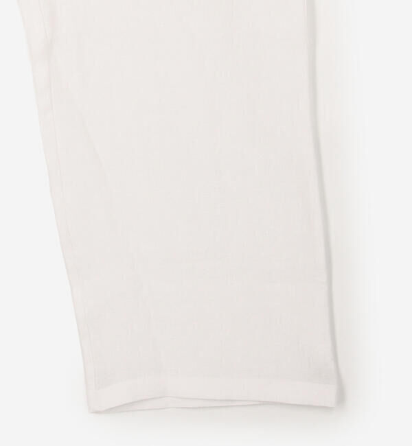  「eunoia | リネンギャザーパンツ WOMEN」|チノ|