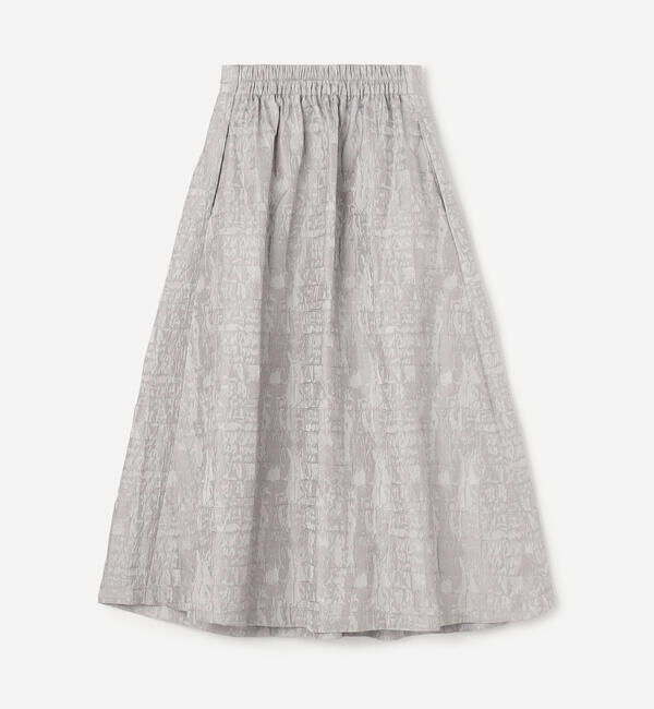  「eunoia | ジャガード タックスカート WOMEN」|スカート|