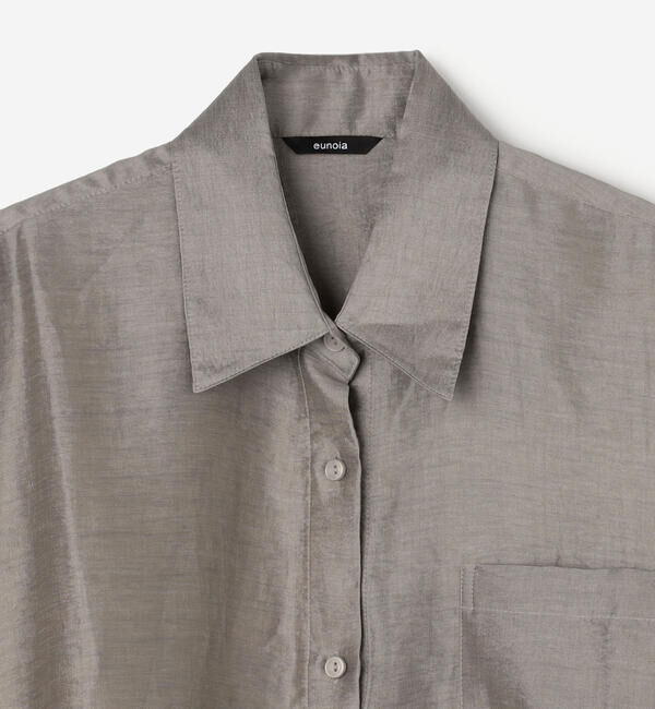  「eunoia | シアー オーバーサイズシャツ WOMEN」|シャツ・ブラウス|