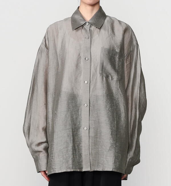  「eunoia | シアー オーバーサイズシャツ WOMEN」|シャツ・ブラウス|
