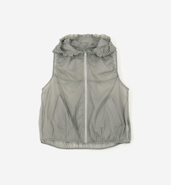  「eunoia | ナイロンシアー フードベスト WOMEN」|シャツ・ブラウス|