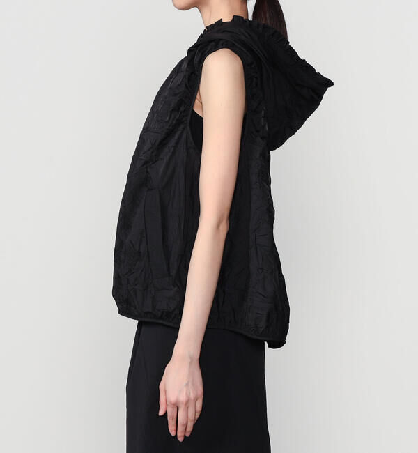  「eunoia | ナイロンシアー フードベスト WOMEN」|シャツ・ブラウス|