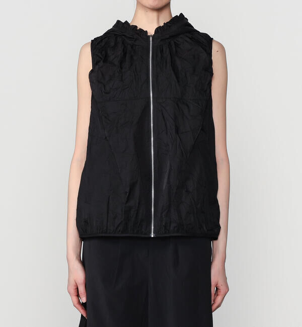  「eunoia | ナイロンシアー フードベスト WOMEN」|シャツ・ブラウス|