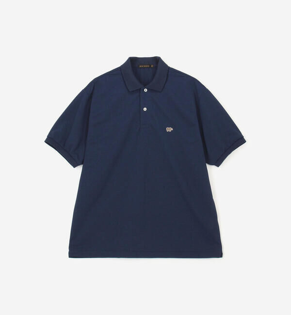  「SCYE BASICS | 〈別注〉ポリエステル鹿の子 ポロシャツ MEN」|ポロシャツ|NAVY
