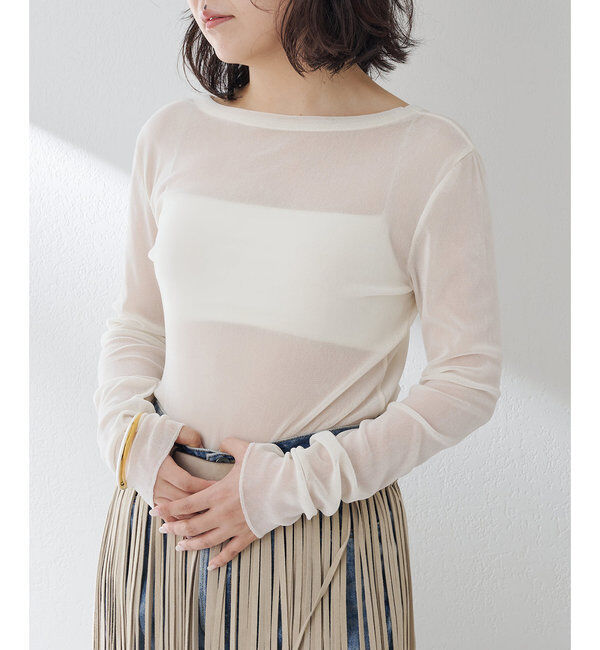  「フロッキーバックシャンカットソー」|Tシャツ・カットソー|