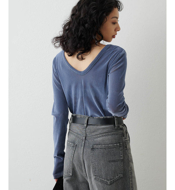  「フロッキーバックシャンカットソー」|Tシャツ・カットソー|