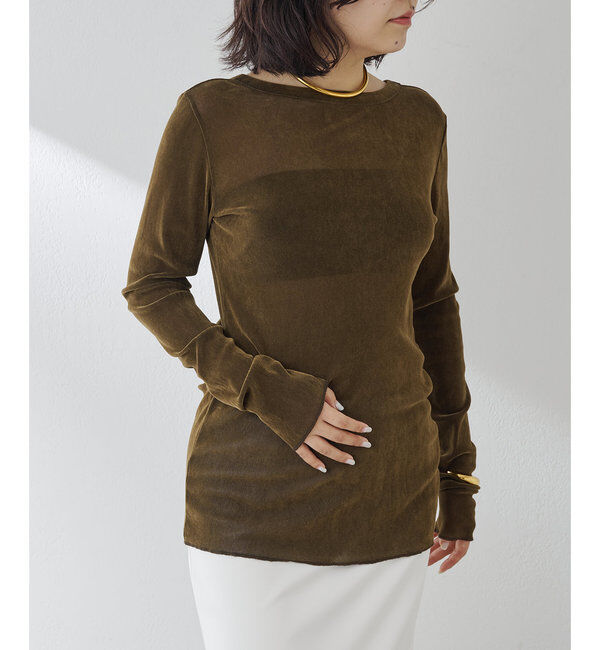  「フロッキーバックシャンカットソー」|Tシャツ・カットソー|