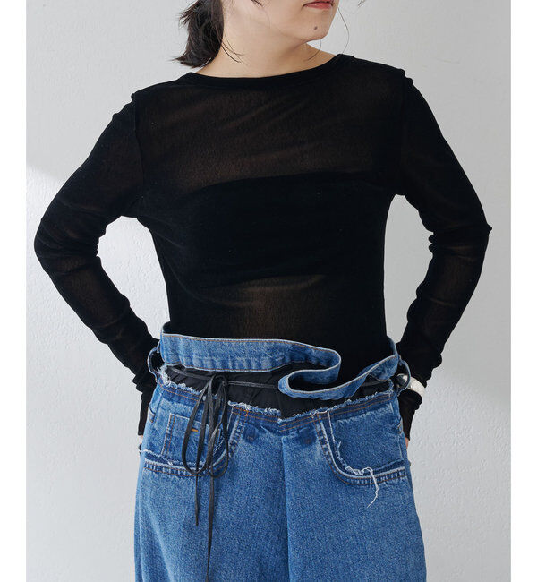  「フロッキーバックシャンカットソー」|Tシャツ・カットソー|