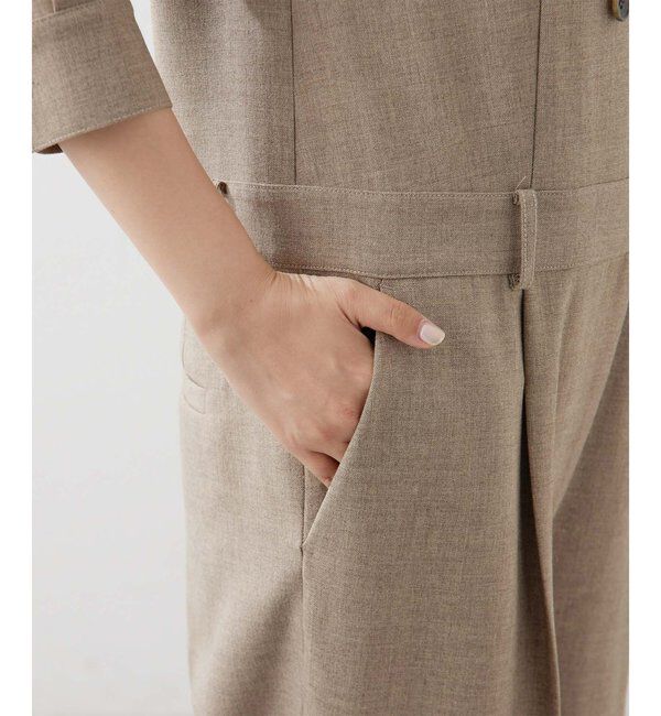 THE PAUSE「《コラボカラー》【THE PAUSE】テーラーカラージャンプスーツ」|ワンピース|