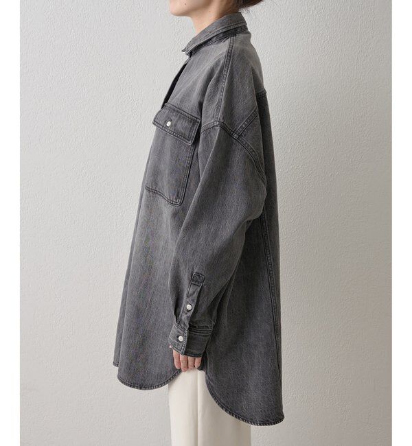  「コットンヘンプデニムオーバーシャツ」|シャツ・ブラウス|
