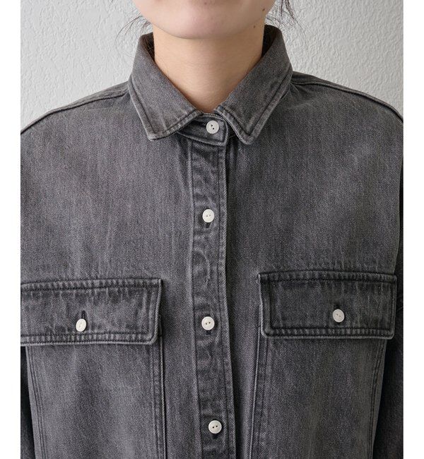  「コットンヘンプデニムオーバーシャツ」|シャツ・ブラウス|
