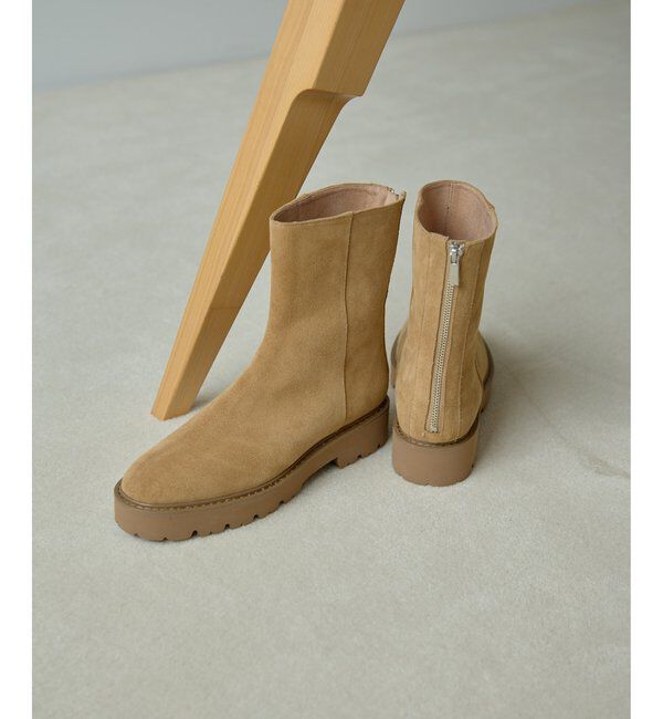 Hoaw.「【Hoaw.】バックZIPショートブーツ」|ショートブーツ|