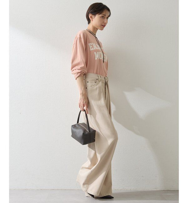  「フロッキープリントロングTシャツ」|Tシャツ・カットソー|