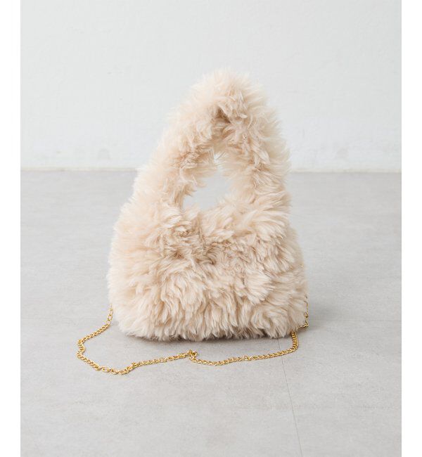 THE PAUSE「【THE PAUSE】フェイクファーミニBAG」|トートバッグ|