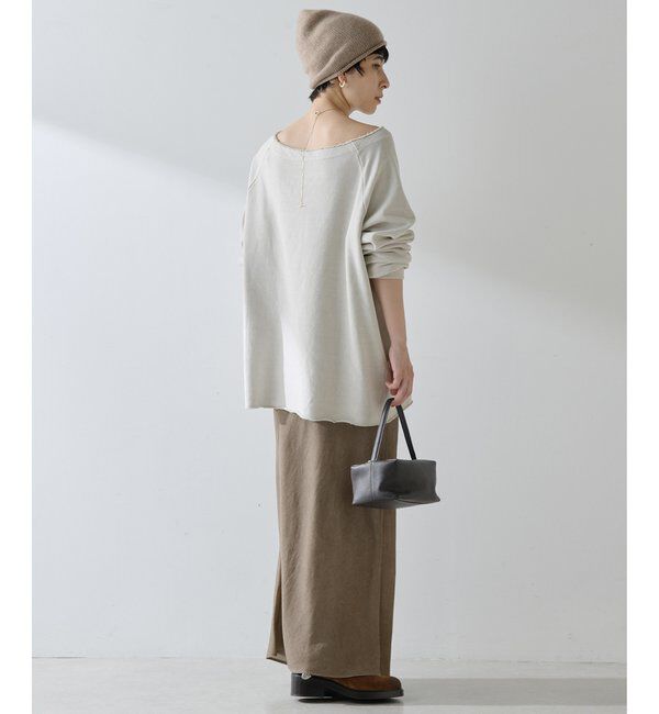  「オフショル裏毛プルオーバー」|Tシャツ・カットソー|