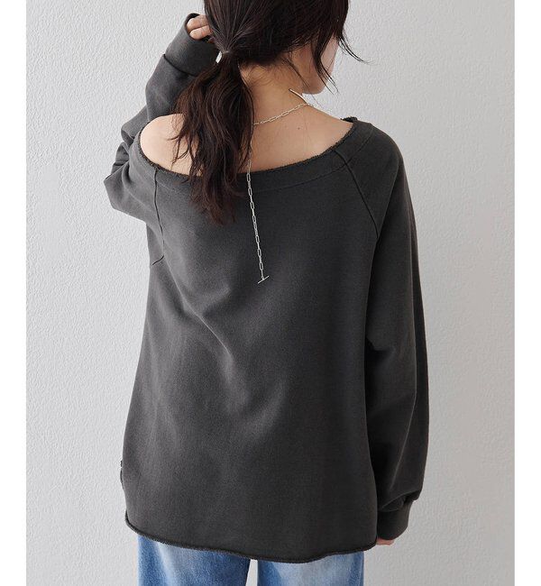  「オフショル裏毛プルオーバー」|Tシャツ・カットソー|