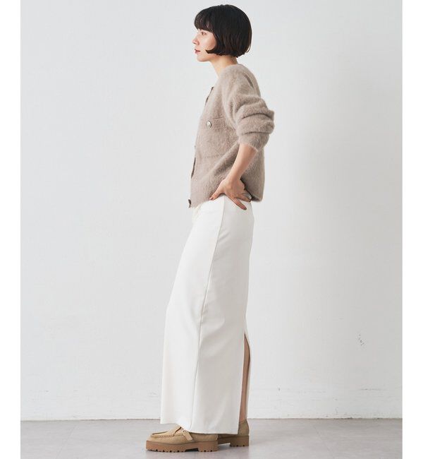  「ファーボタンジャケット」|ニット・セーター|