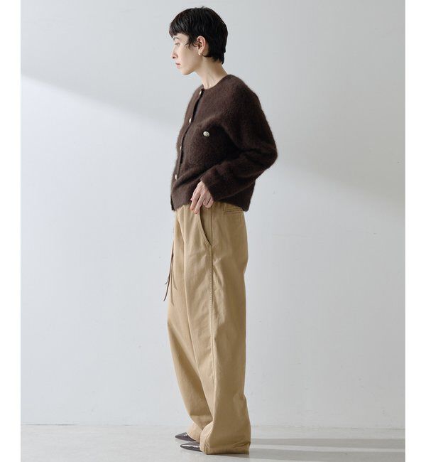  「ファーボタンジャケット」|ニット・セーター|