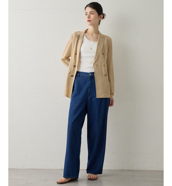 Drawing Numbers「【Drawing Numbers】コットンオーガンジーダブルジャケット」|テーラードジャケット|