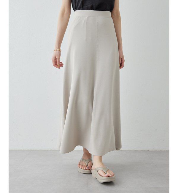 Drawing Numbers「【Drawing Numbers】ニットフレアロングスカート」|スカート|