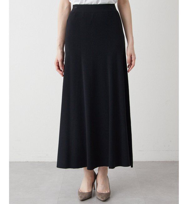 Drawing Numbers「【Drawing Numbers】ニットフレアロングスカート」|スカート|