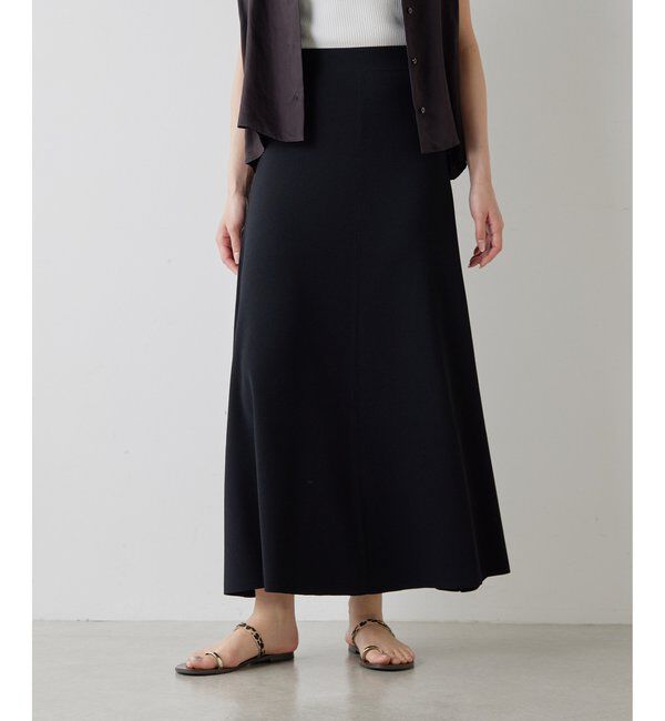Drawing Numbers「【Drawing Numbers】ニットフレアロングスカート」|スカート|