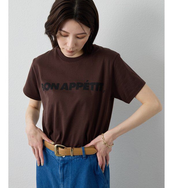  「【Drawing Numbers】ボナペティプリントTシャツ」|Tシャツ・カットソー|