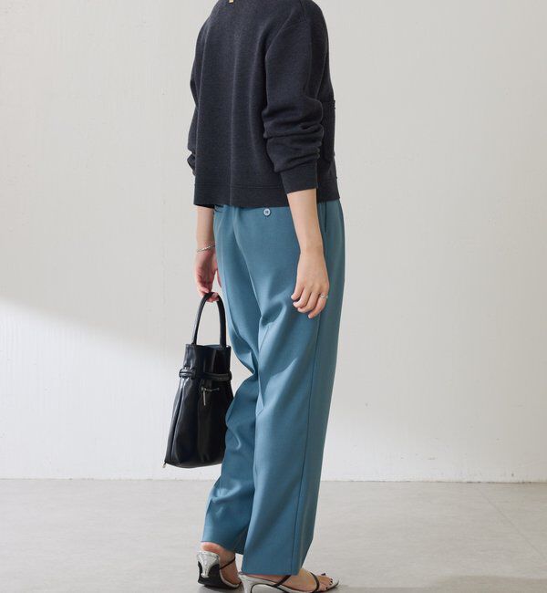  「ウールライクテーパードパンツ」|チノ|