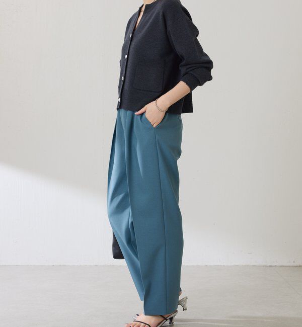  「ウールライクテーパードパンツ」|チノ|