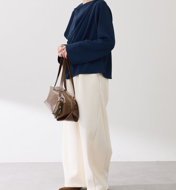  「フロントドレープブラウス」|シャツ・ブラウス|