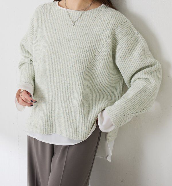  「ラメノット2WAYニット」|ニット・セーター|