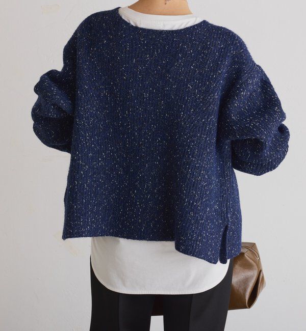  「ラメノット2WAYニット」|ニット・セーター|