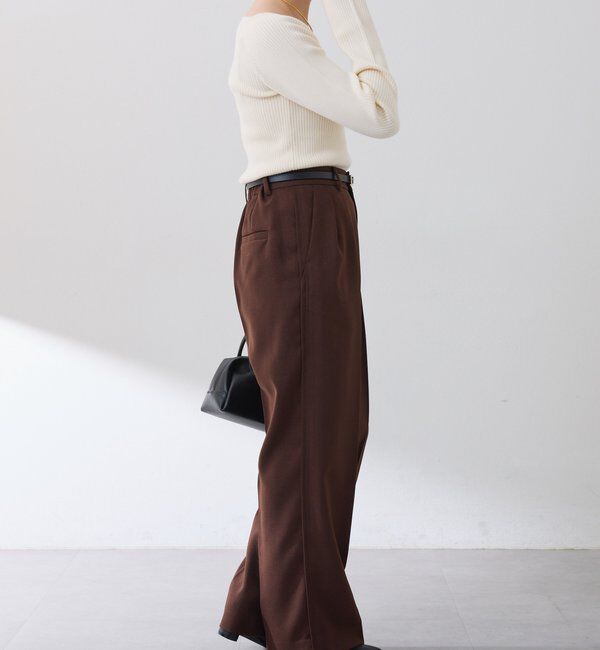  「深スクエアリブニット」|ニット・セーター|