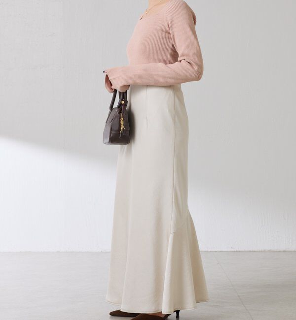  「深スクエアリブニット」|ニット・セーター|