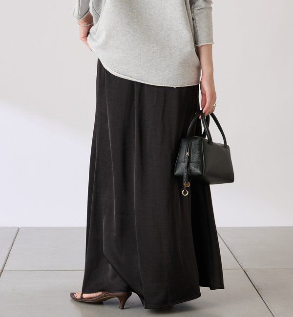  「【COLLAGE&times;gemeil　コラボアイテム】レイヤードサテンスカート」|スカート|