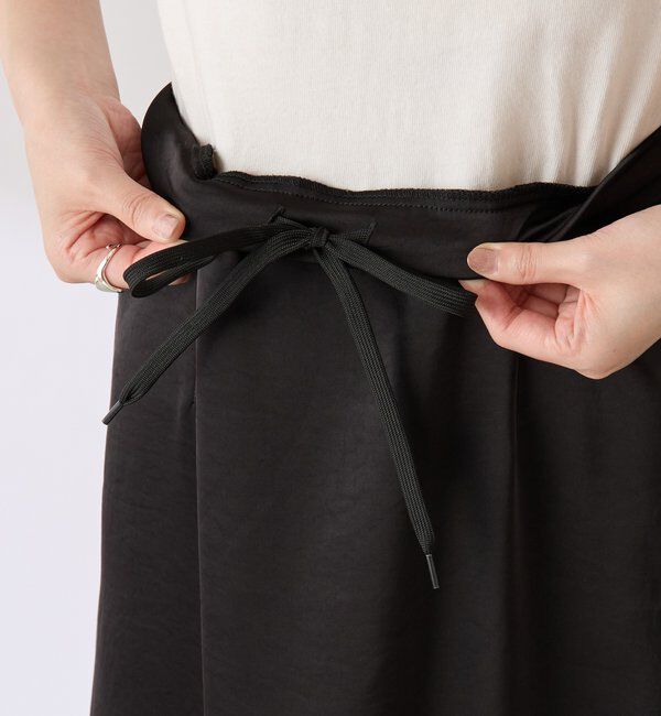  「【COLLAGE&times;gemeil　コラボアイテム】レイヤードサテンスカート」|スカート|