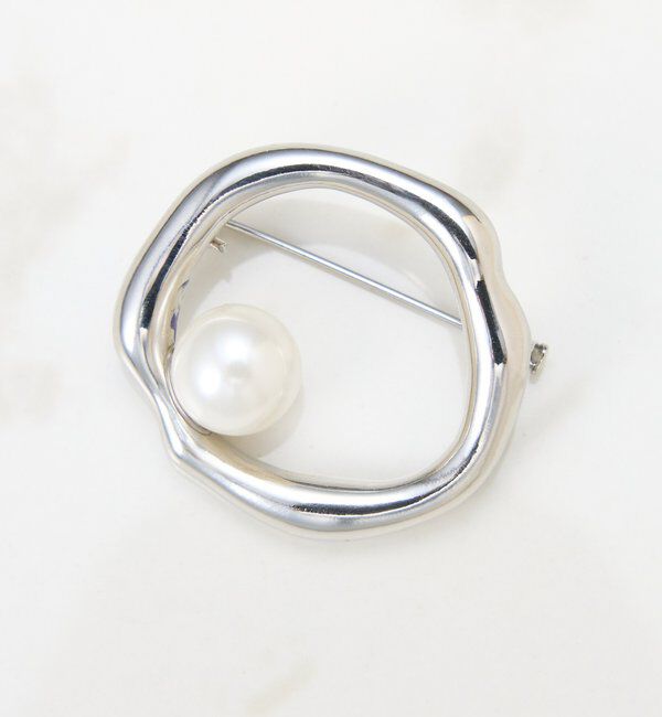  「【PAPILLONNER/パピヨネ】ラウンドパールブローチ」|リング|